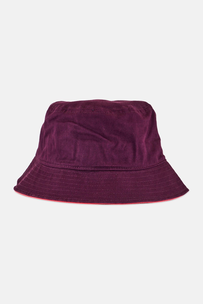 PUMA Men Embroidered Logo Bucket Hat, Maroon - Image 2