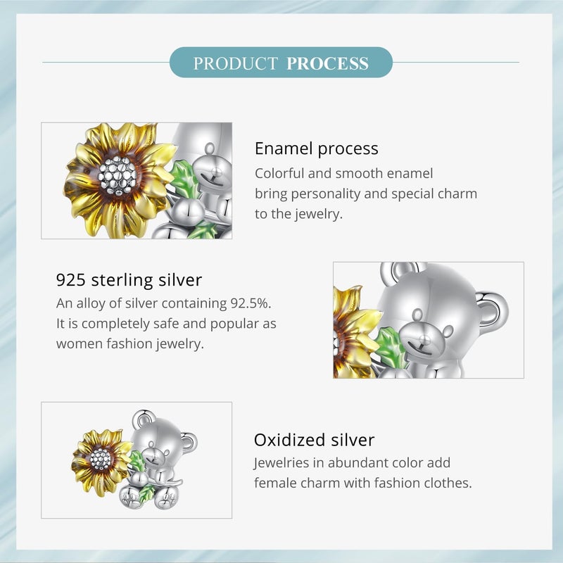 VOROCO Store Butterfly Dragonfly Cat Charm for Bracelet Cute Animal Collection Bead & Charm for Women Girls 925 Sterling Silver Pendant & Dangle Charm Jewelry for Bracelet and Necklace - Image 5