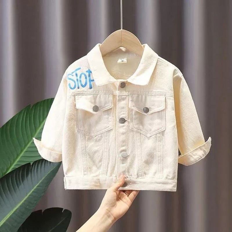 Girls' Denim Coat Korean Style Children'S Casual Clothes Women'S Treasure Coat Styline Outer Wear Top - Image 4