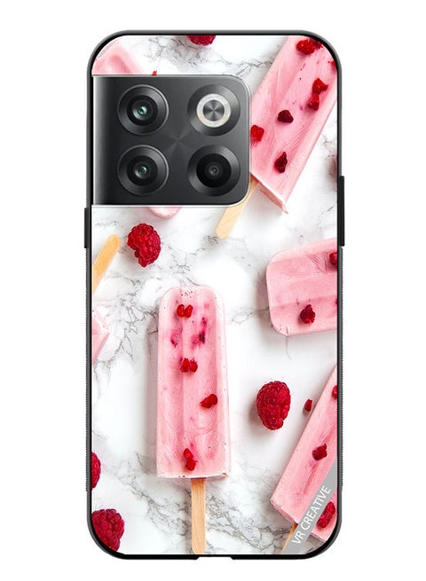 Protective Case Cover For OnePlus 10T Gulabi Icecream Design Multicolour