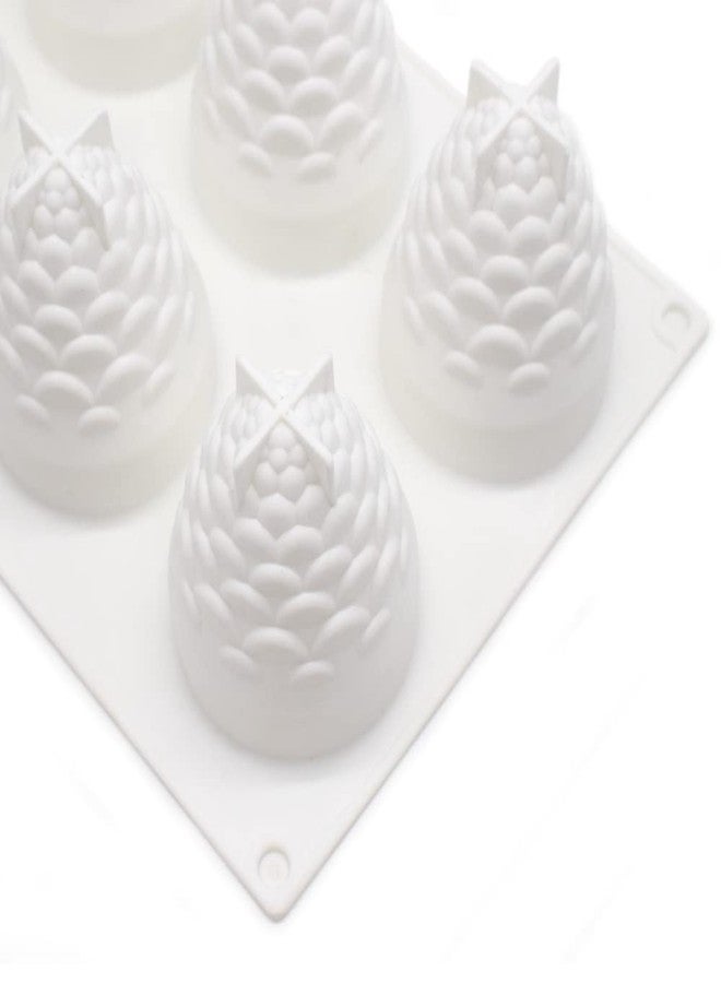 mostsom Silicone Mold Dessert Silicone Cake Mold For Baking Fondant Mould Fruit Shape Sugar Candy Jelly Bakeware Chocolates Mould (Pinecone B_11.68x6.84x3 inch) - Image 4