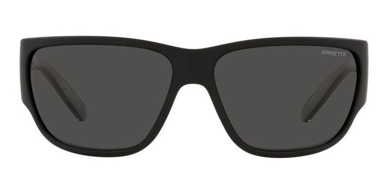 Arnette Men's AN4280 Wolflight Rectangular Sunglasses, Matte Black/Dark Grey, 63 mm - Image 2