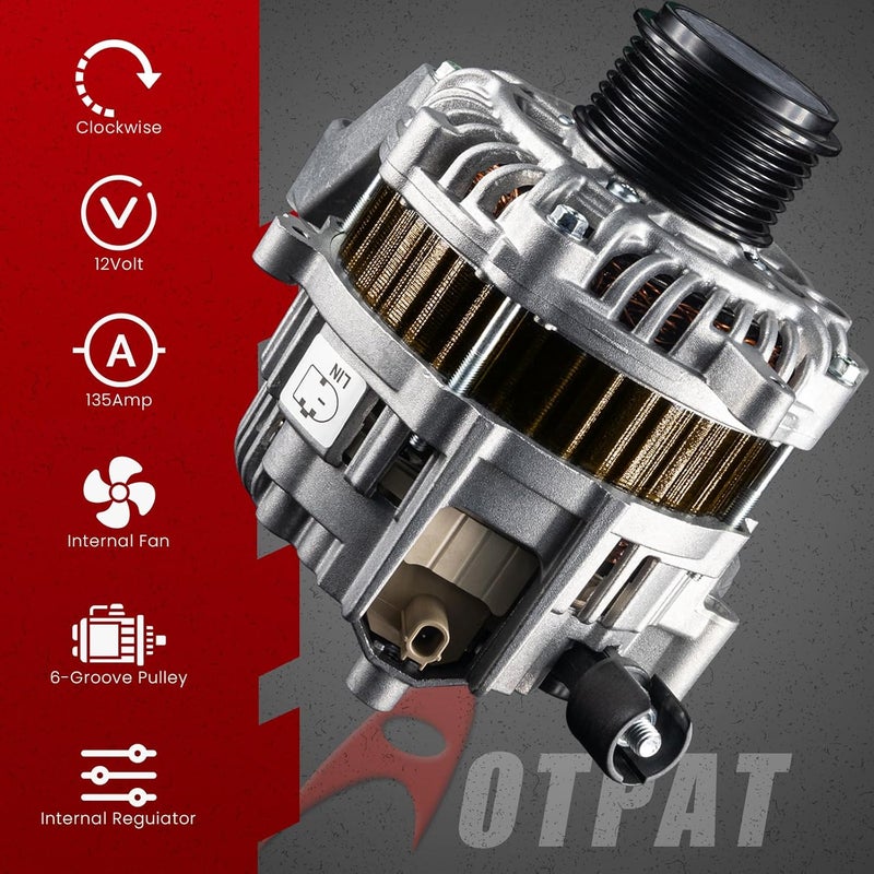 AOTPAT Accord 2.4L Alternator for Honda Accord 2014-2017, 12V 110Amp - Image 3
