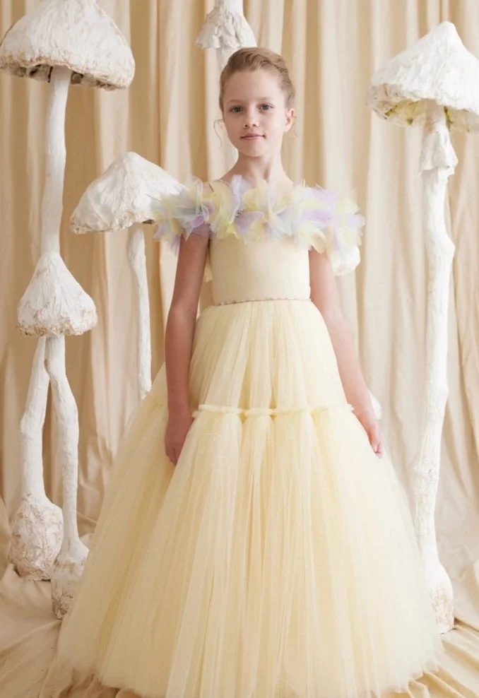 Via Bambino Ginna Dress Yellow 24102