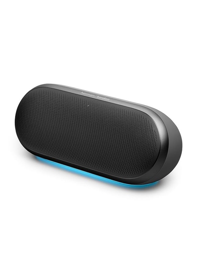 هارمان Harman Kardon Luna 2 - Wireless Bluetooth Speaker with AI Sound Boost, Ambient Light, IP67 Waterproof & dustproof, Built-in Battery for 12 Hours Playtime, Multi-Speaker Connection by Auracast (Black) - Image 2