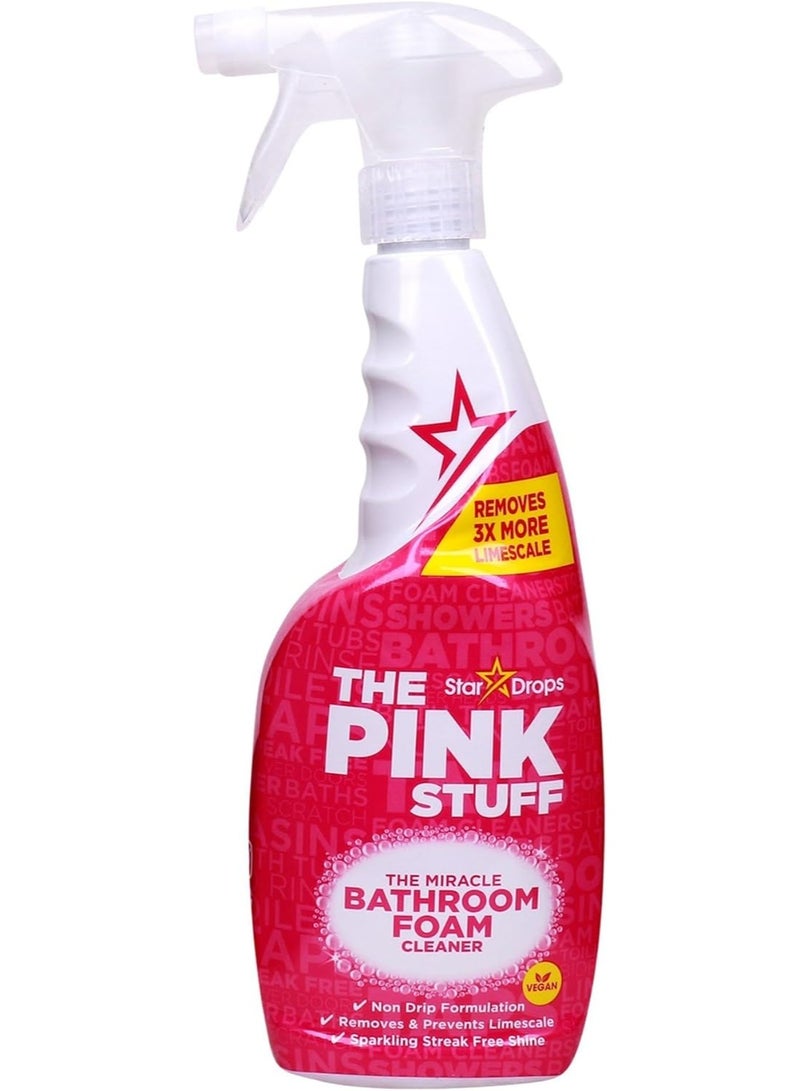 The Pink Stuff Miracle Bathroom Foam Cleaner by Stardrops (750ml)