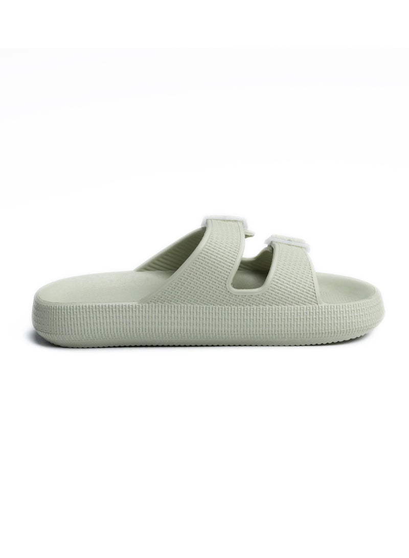 أوندا Porto Grey Lemon double buckle sandal - Image 5