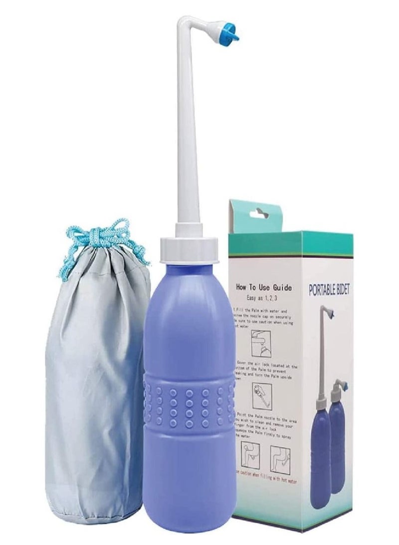 Bidet Breeze بخاخ بيديه محمول وبيديت للسفر مع زجاجة بيديت يدوية للاستخدام في التنظيف الشخصي بفوهة ممتدة - العناية بالنظافة الشخصية - دش بيديت / بخاخ بيديت للحمام - Image 2
