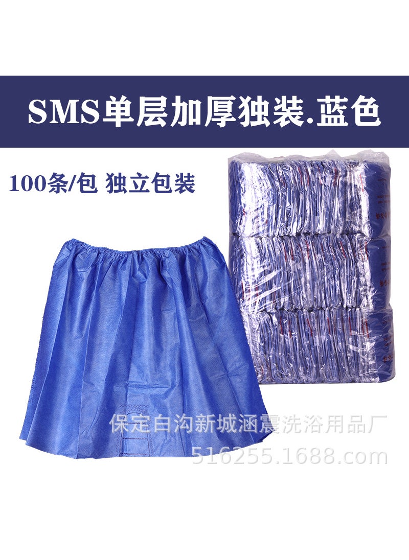 Generic Disposable paper sweat steaming underwear individually packaged thickened non-woven underwear for beauty salon for travelBlue flat angle independent packaging 40g shot 1 Blue flat angle independent packaging 40g shot 1 