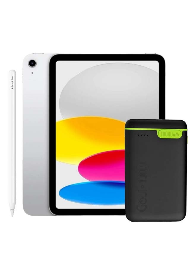 Apple iPad 2025 (11th Generation) A16 11-inch Wi-Fi 128GB Silver - Middle East Version &, Pencil Pro: Latest Model - iPad Compatibility Check Required - Pixel-Perfect Precision, Tilt and Pressure Sensitivity, Perfect for Note-Taking, Drawing, and Art. Charges and Pairs Magnetically - White - Image 1