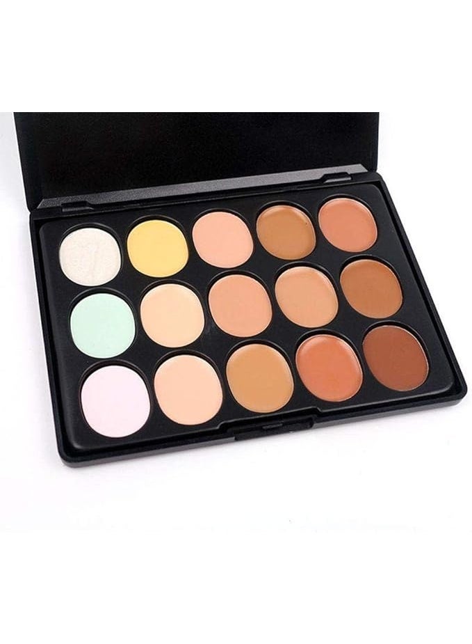 MENOW·PRO 15 Color Contour Cream Makeup Kit Multi colour no1 - Image 2