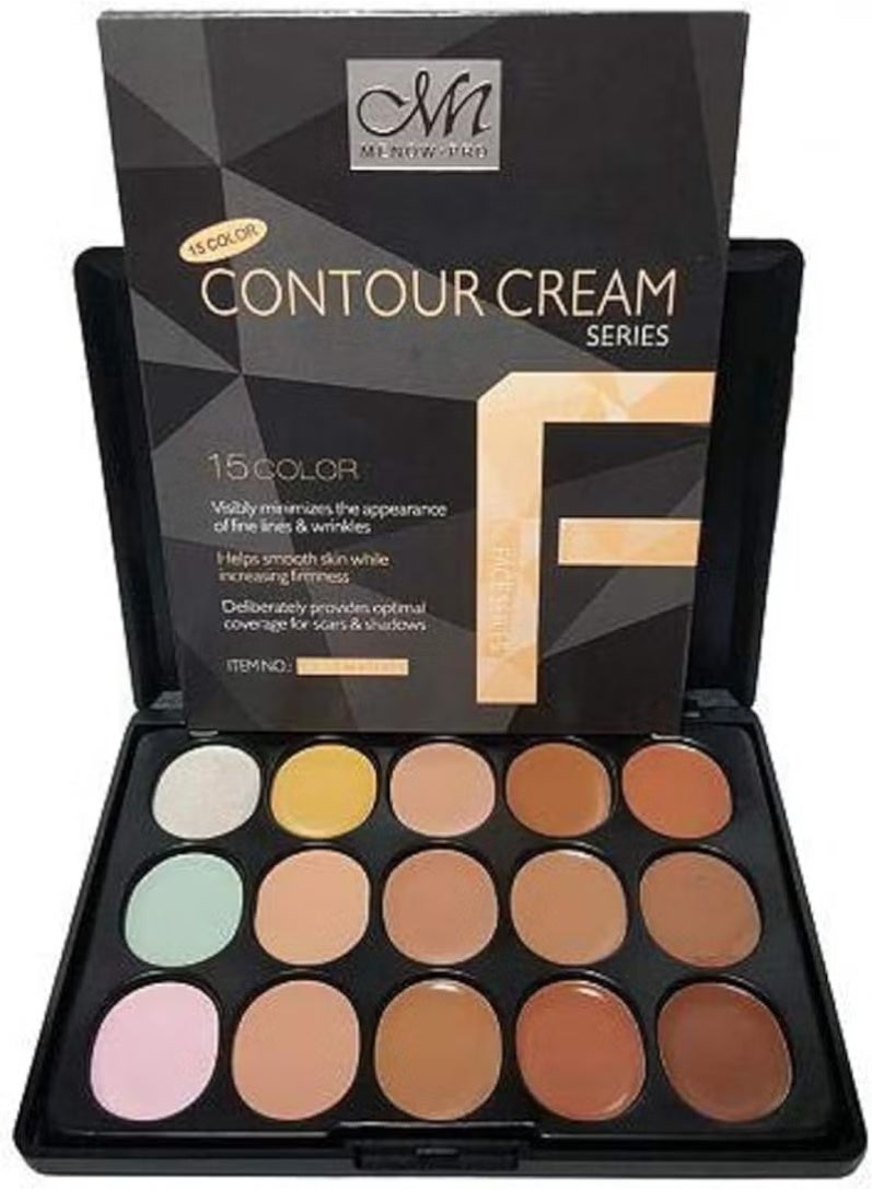 MENOW·PRO 15 Color Contour Cream Makeup Kit Multi colour no1 - Image 1