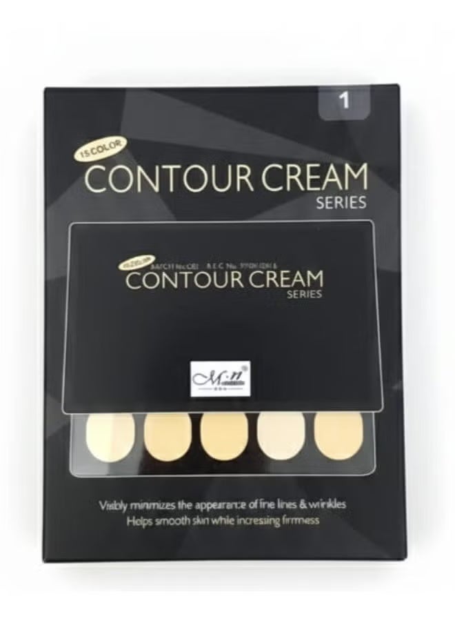 MENOW·PRO 15 Color Contour Cream Makeup Kit Multi colour no1 - Image 4