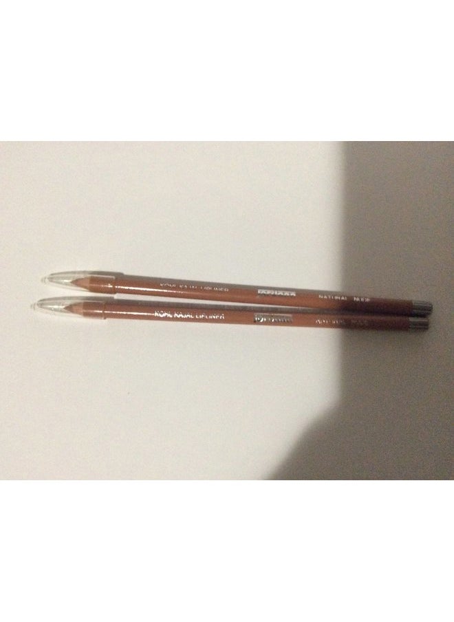 JORDANA Pack of 2 jordana natural nude lip liner pencil lipliner 