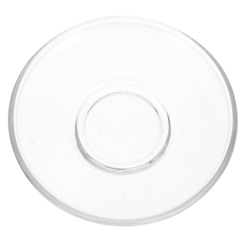 Round Glass Tea Saucers 8 5cm Teacup Plates for Coffee Snack Serving Kitchen Tableware - Image 2