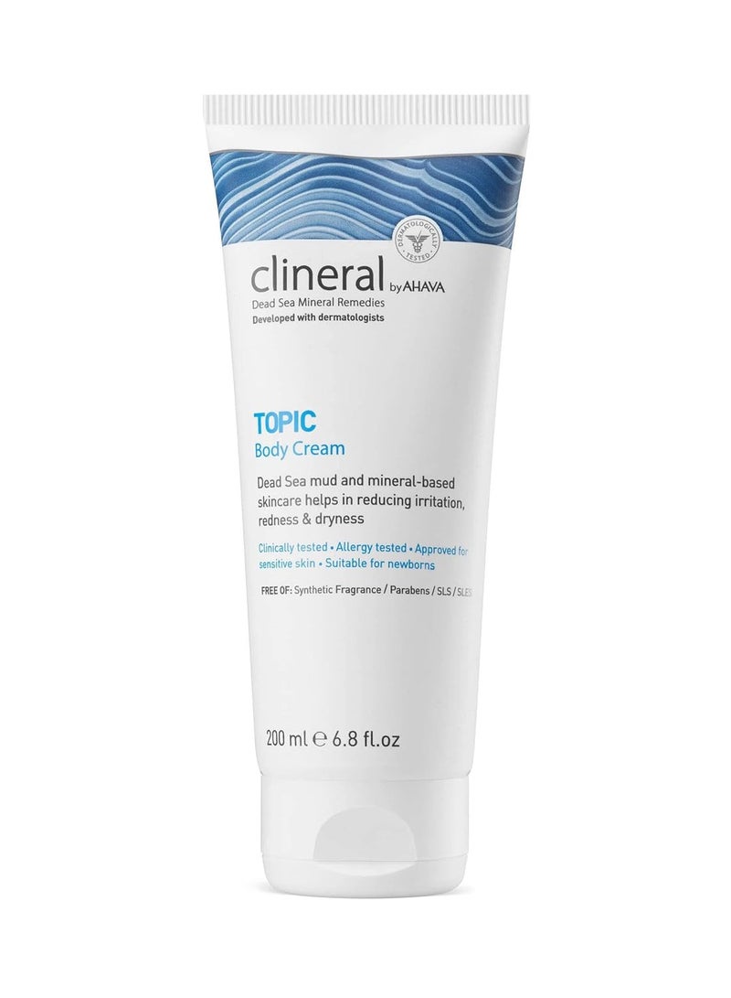 AHAVA Clineral Topic Body Cream - Lightweight hydrating body cream to alleviate irritations, dryness & redness, with Exclusive Osmoter, Grapefruit Peel Oil & Dead Sea Mud, 6.8 Fl.Oz - Image 5