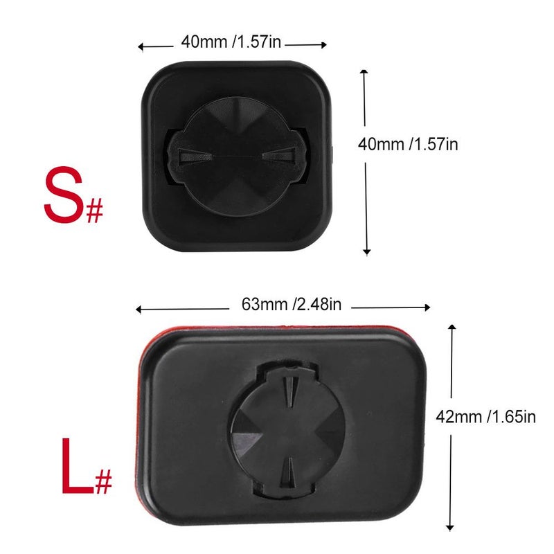 4 قطع حامل هاتف للدراجة حامل دعم قوي مع شريط لاصق خلفي ومحول لجارمين - Image 4