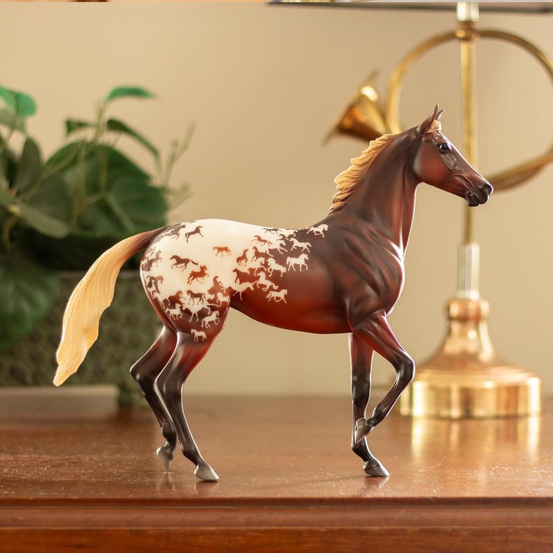 Breyer خيول بريير سلسلة تقليدية  ذكرى 75 لبريير  حصان رياضي  مجسم حصان لونسوم غلوري  115 ل × 85 هـ  نموذج BTR10320 - Image 2