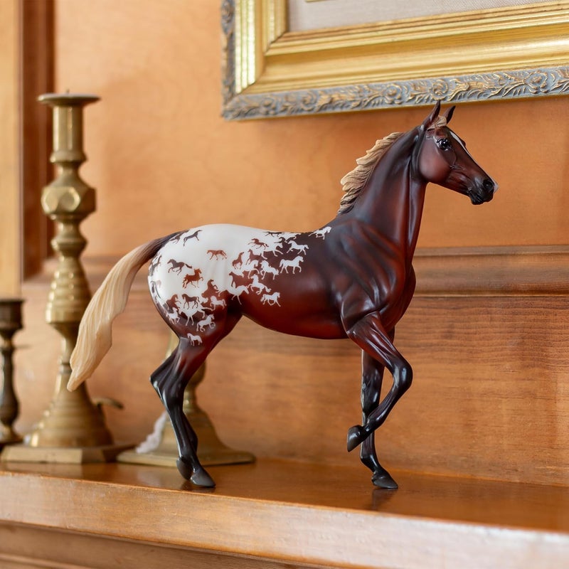 Breyer خيول بريير سلسلة تقليدية  ذكرى 75 لبريير  حصان رياضي  مجسم حصان لونسوم غلوري  115 ل × 85 هـ  نموذج BTR10320 - Image 3