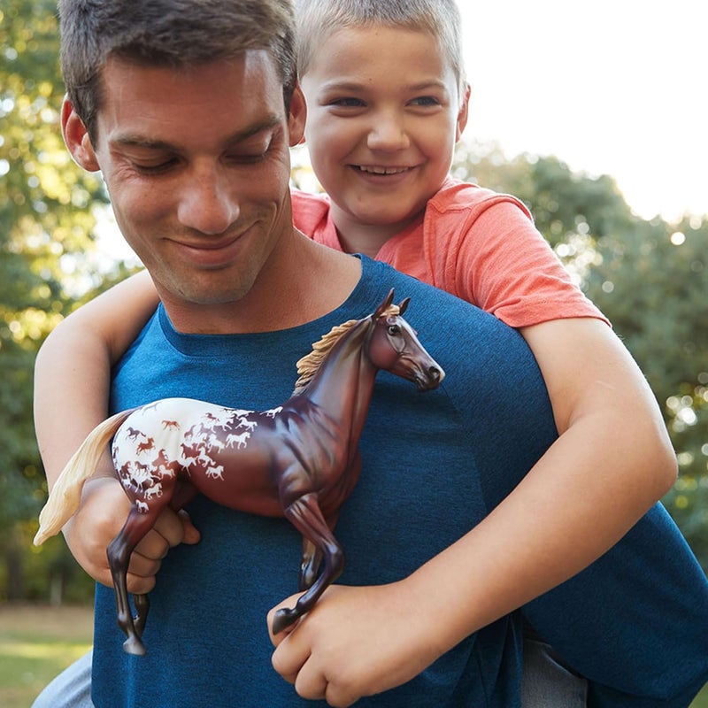 Breyer خيول بريير سلسلة تقليدية  ذكرى 75 لبريير  حصان رياضي  مجسم حصان لونسوم غلوري  115 ل × 85 هـ  نموذج BTR10320 - Image 4