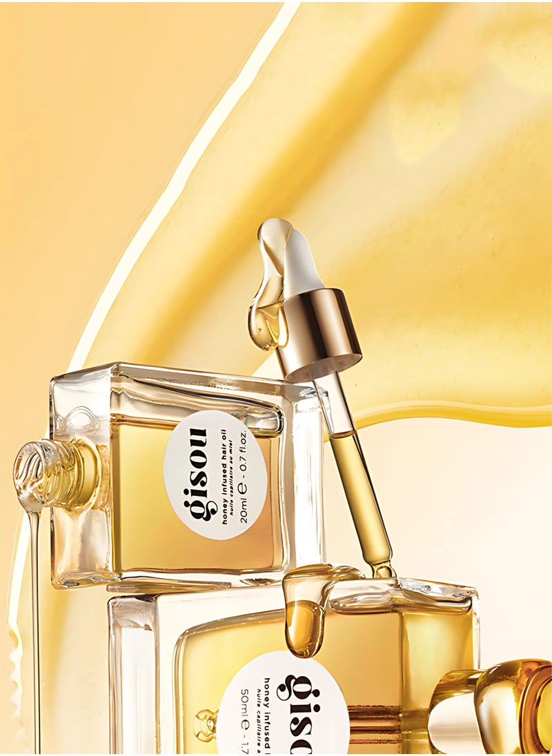 Gisou Honey Infused Hydrating Hair Oil Rebuilds and Repairs, Nourishes and Moisturizes 50ml  - Image 5