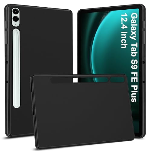 TGK Back Case Cover for Samsung Galaxy Tab S9 FE+ 12.4 inch Tablet Black - Image 1