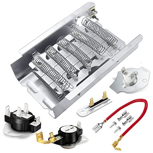 Techecook Upgraded 279838 Dryer Heating Element for Whirlpool Maytag kenmore 70 80 Series Amana Roper Admiral Dryer wed4815ew1 ned4655ew1 medc215ew1 - Replaces W10724237 4531017 3403585 3398064 by Techecook - Image 1