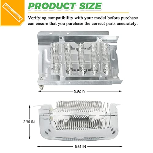 Techecook Upgraded 279838 Dryer Heating Element for Whirlpool Maytag kenmore 70 80 Series Amana Roper Admiral Dryer wed4815ew1 ned4655ew1 medc215ew1 - Replaces W10724237 4531017 3403585 3398064 by Techecook - Image 5