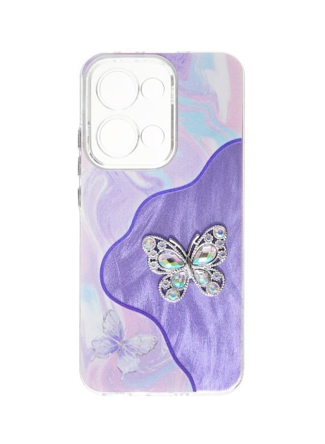 جراب خلفي بلاستيك لهاتف أوبو رينو 13 متعدد الألوان - Image 1