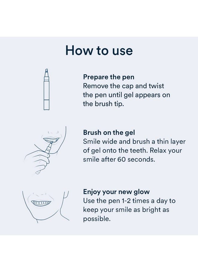 AuraGlow Extra Strength Teeth Whitening Pen 9% Hydrogen Peroxide 40+ Whitening Treatments Whitens Teeth Fast No Sensitivity 4Ml  - Image 4
