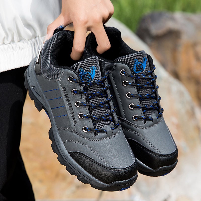 Casual Sports Men'S Shoes Travel Shoes Mountaineering Shoes For Plus Size Elderly Winter Fleece-Lined Warm Dad Outdoor Cotton Shoes - Image 5