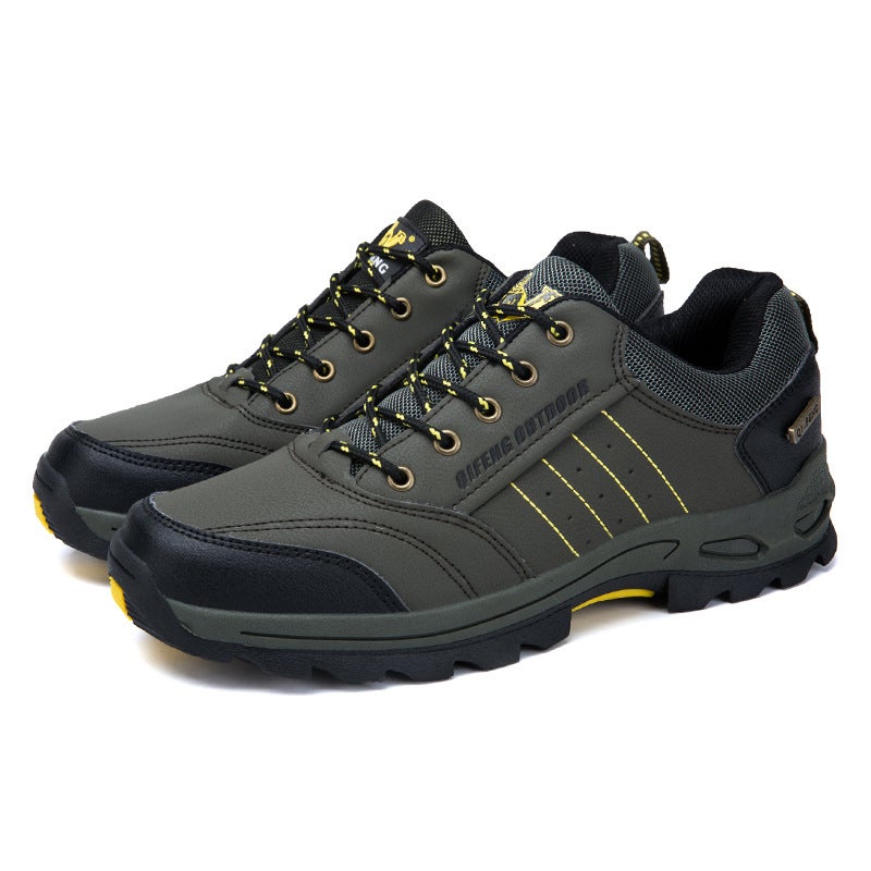 Casual Sports Men'S Shoes Travel Shoes Mountaineering Shoes For Plus Size Elderly Winter Fleece-Lined Warm Dad Outdoor Cotton Shoes - Image 1