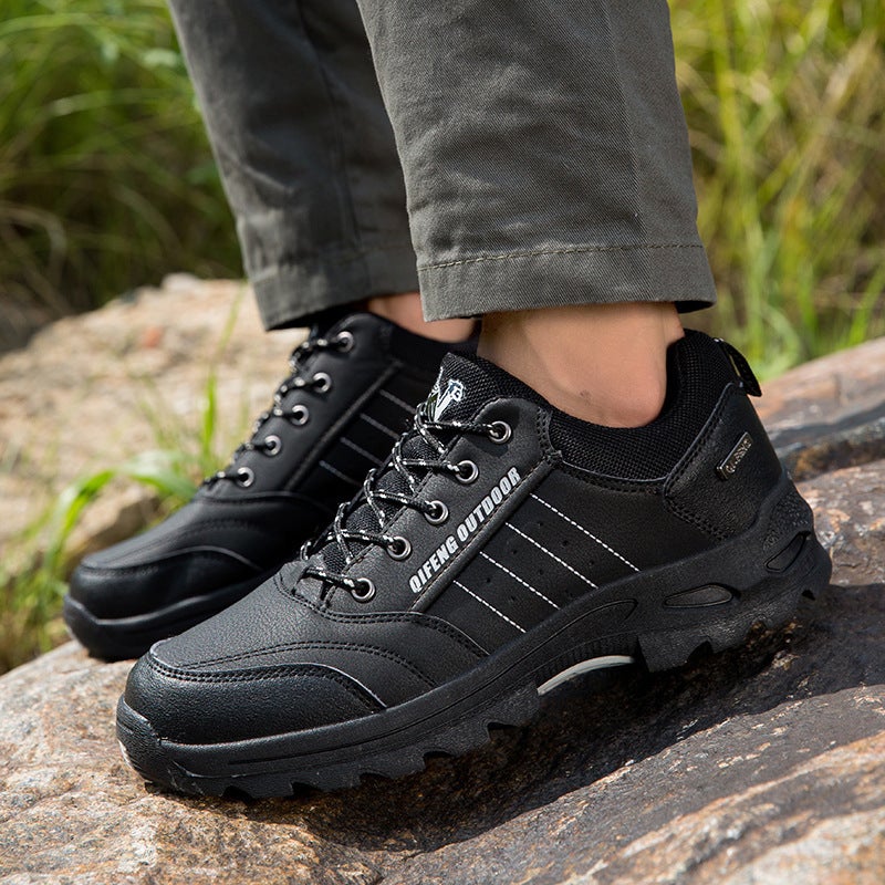 Casual Sports Men'S Shoes Travel Shoes Mountaineering Shoes For Plus Size Elderly Winter Fleece-Lined Warm Dad Outdoor Cotton Shoes - Image 3