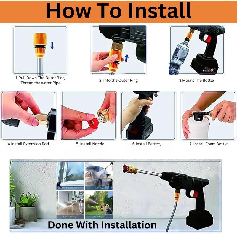 High Pressure Electric Spray Gun - Super Easy Cleaning Experience! - Generic - Image 3