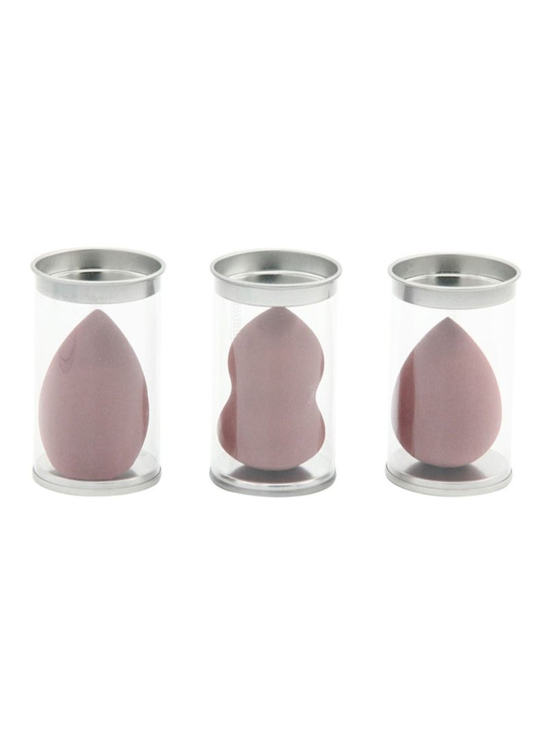 NIBEMINENT 3-Piece Soft Makeup Sponge Set Brown - Image 2