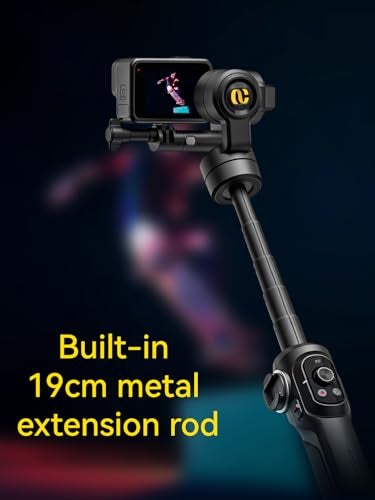 AOCHUAN Gimbal Stabilizer for Go Pro, Handheld Gimbal with 360° Rotation for Video Recording, 3-Axis Gimbal Stabilizer Compatible with Gopro Hero 12/11, Osmo Action, Insta360 ONE R,Sony RX0-Smart G1 - Image 5