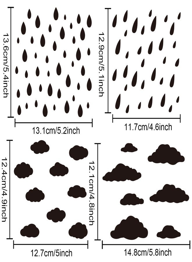 MAYJOYDIY Raindrop Stencil Cloud Stencil Painting Templates 11.8×11.8 Inch Weather Stencil for Wall Decoration, Window, Paper, Scrapbooking, Kids Crafting - Image 3