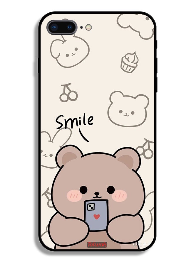 Tolwak Apple iPhone 7 Plus Protective Case Smile Bear Art - Image 2