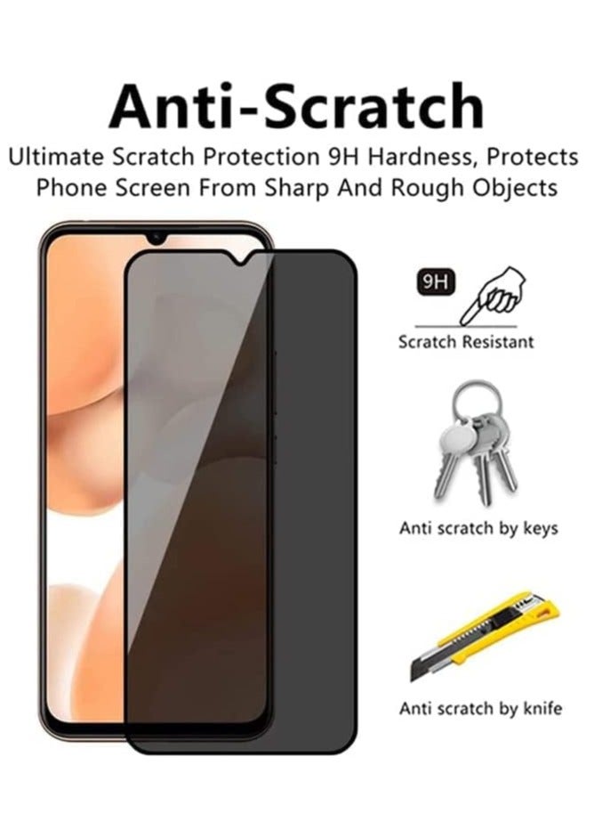 MIGOFAST Samsung Galaxy A53 5G Front Screen Privacy Screen Protector Anti-Spy Tempered Glass Film 9H Hardness Scratch Resistant Bubble Free Glass Screen Protector - Image 2