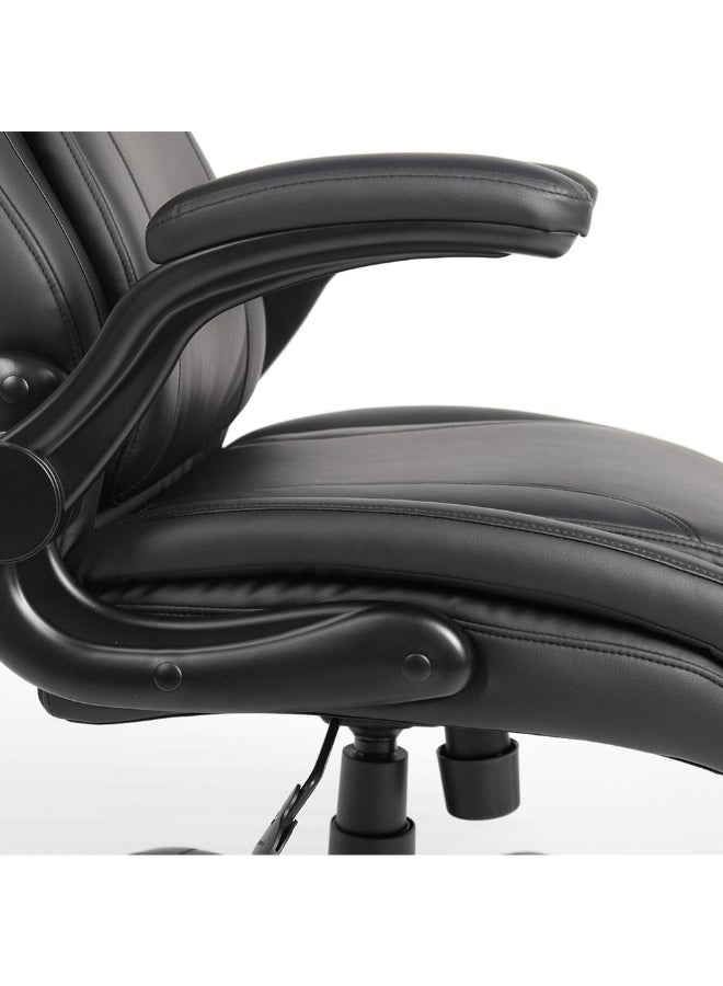 DANUBE HOME Louise High Back Office Chair Ergonomic Gaming Chair Modern Desk Computer Chair Swivel Office Chair Adjustable Height Chair L75.8xW67.5xH108.8-116.3cm - Black - Image 4