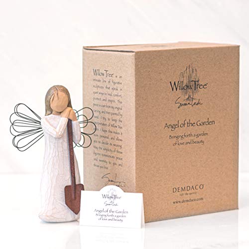 Willow Tree Angel of The Garden, Bringing Forth a Garden of Love and Beauty, Gift to Celebrate Friendships, People with Green Thumbs, Sculpted Hand-Painted Angel Figurine - Image 5