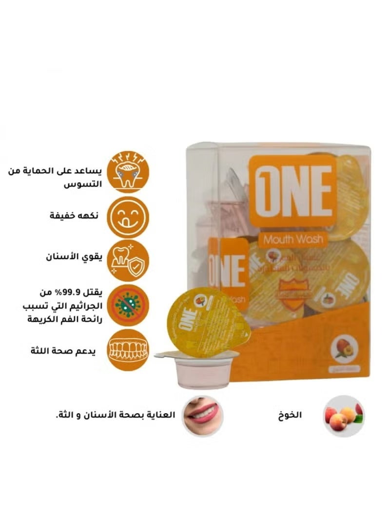 One Advanced Capsule Mouthwash with Peaches Flavor 20 Capsule 15 Ml - Image 2
