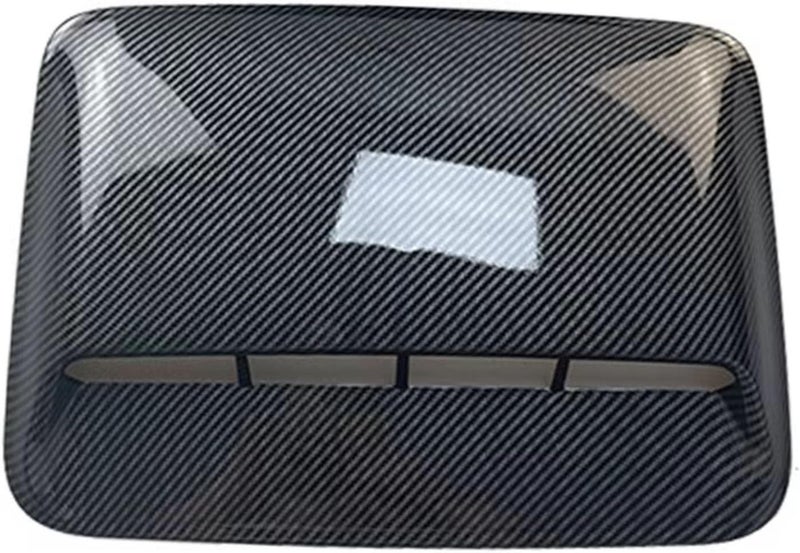 Bonnet vents, Car Hood vents Grill Automotive Hood Scoop Air Intake Vents Grill Decoration Cover Replacement Compatible With Jeep For Wrangler Jk（Carbon) - Image 3