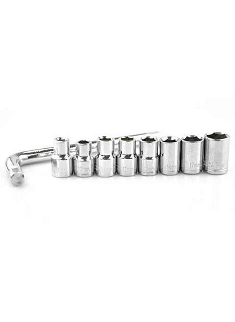 MLD Heavy Duty Socket Ratchet Handle 10 Pcs Set (Hex, 10,11,12,13,14,17,19,21 Mm)