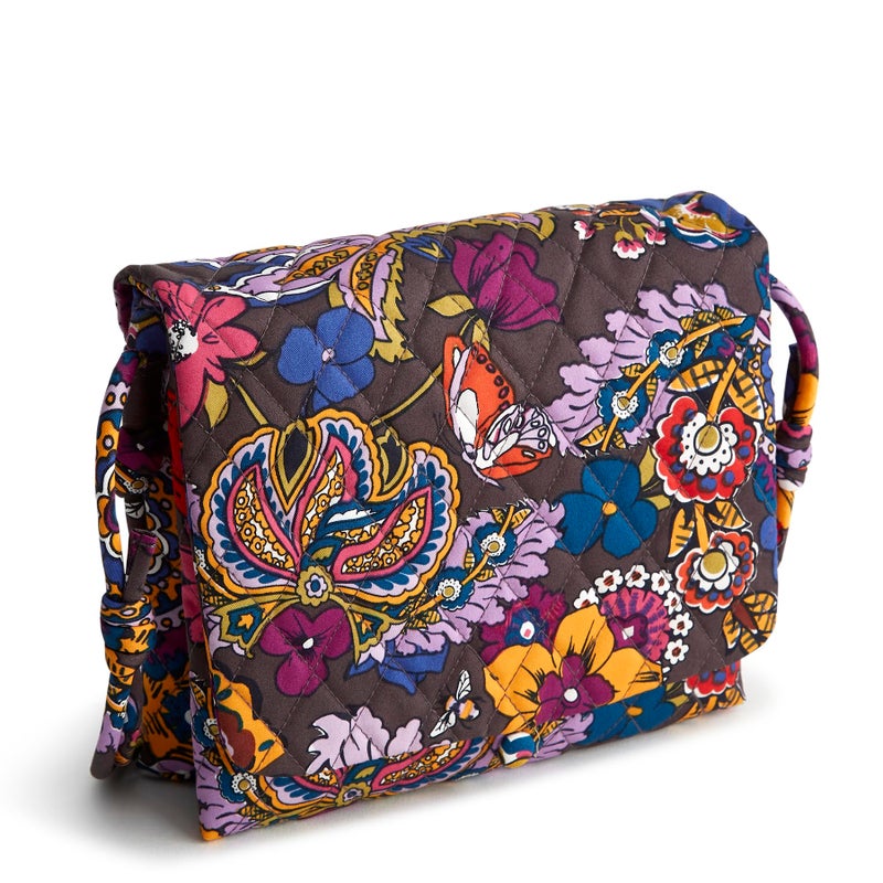 Vera Bradley Women's Premium Cotton Baird Hipster Crossbody, Colorful Bouquet, One Size - Image 1