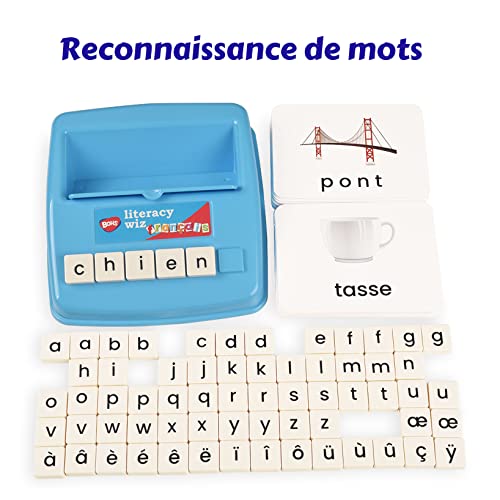 BOHS French Literacy Wiz Fun Game - Lower Case Sight Words - 60 Flash Cards - Preschool Language Learning Educational Toys - Image 5