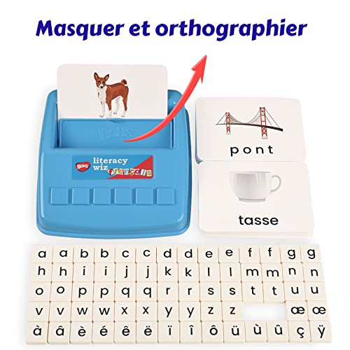 BOHS French Literacy Wiz Fun Game - Lower Case Sight Words - 60 Flash Cards - Preschool Language Learning Educational Toys - Image 4
