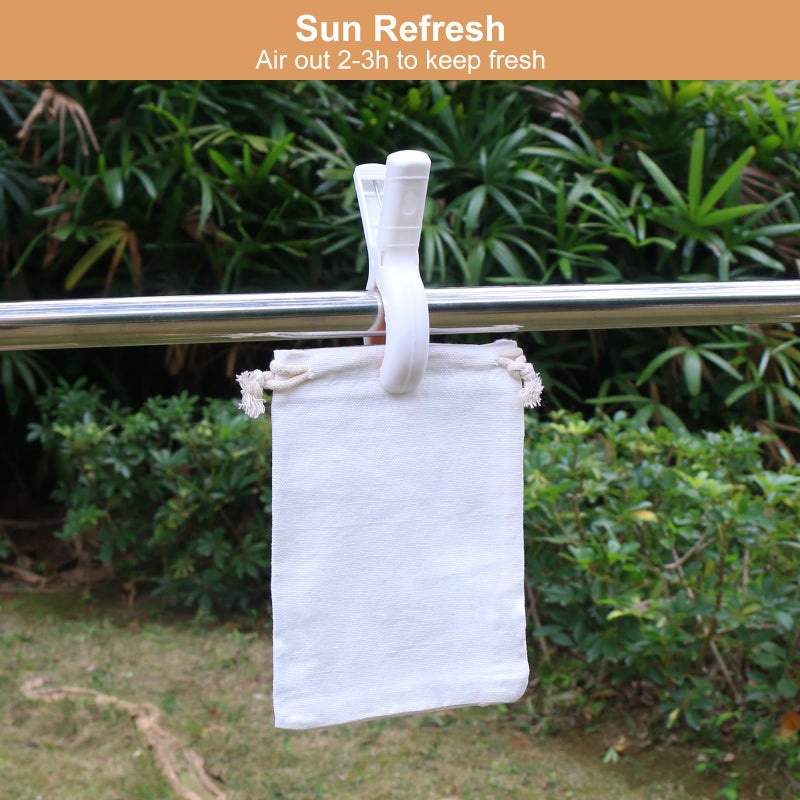 SumDirect 20Pcs Cotton Muslin Bags,White Mini Lightweight Gift Bags Breathable Pouches with Drawstring Reusable Packing Storage Bags for Wedding, Party, Birthday (4x6inch) - Image 5