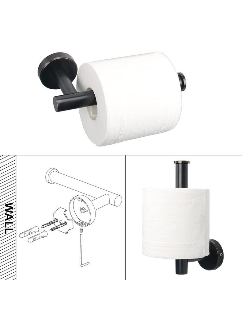 5 PCS Bathroom Hardware Set SUS304 Stainless Steel-Towel Rack Set Include Lengthen Hand Towel Bar+Toilet Paper Holder+3 Robe Towel Hooks Bathroom Accessories Towel Bar Set(Bronze,24IN) - Image 3