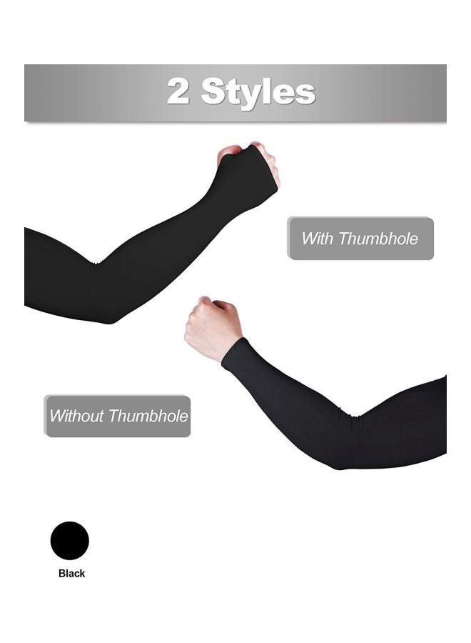 Lets slim UV Protection Arm Covers 10 Pieces 48cm Lightweight Breathable Sun Protection Sleeves for Outdoor Sports Driving Gardening Daily Use - Image 2